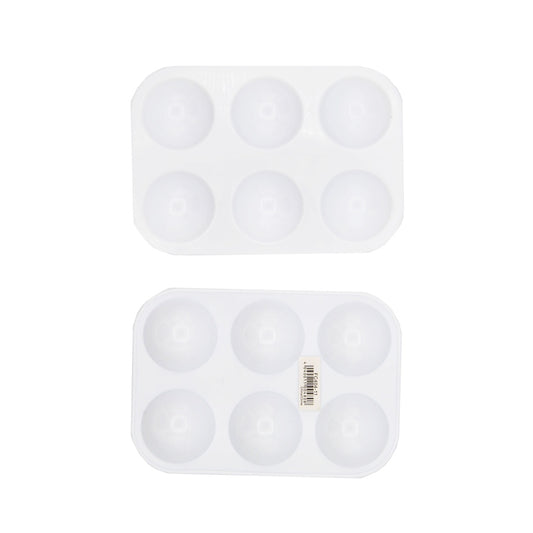 Palette en plastique rectangulaire économique à 6 puits, 3" x 6'' FC40411