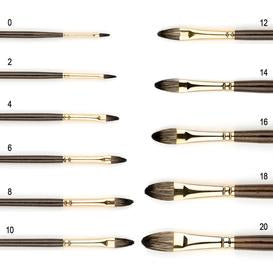 Pinceau en Poil de Blaireau Manche Long Série 140