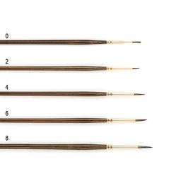 Pinceau en Poil de Blaireau Manche Long Série 140