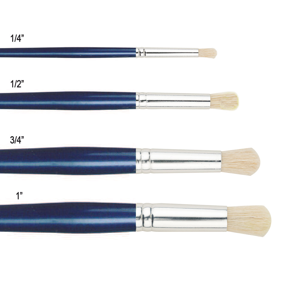 Pinceau à Pochoir en soir de Porc Ovale  Série 171