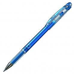 Pentel Arts Slicci (0,8mm) Pointe Moyenne, Stylo Encre Gel - Encre Métallique Rouge