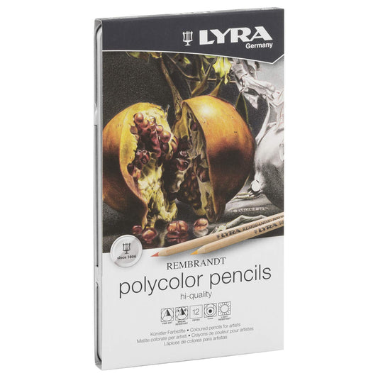 Crayons Polycolor Rembrandt Boite en Métal 12