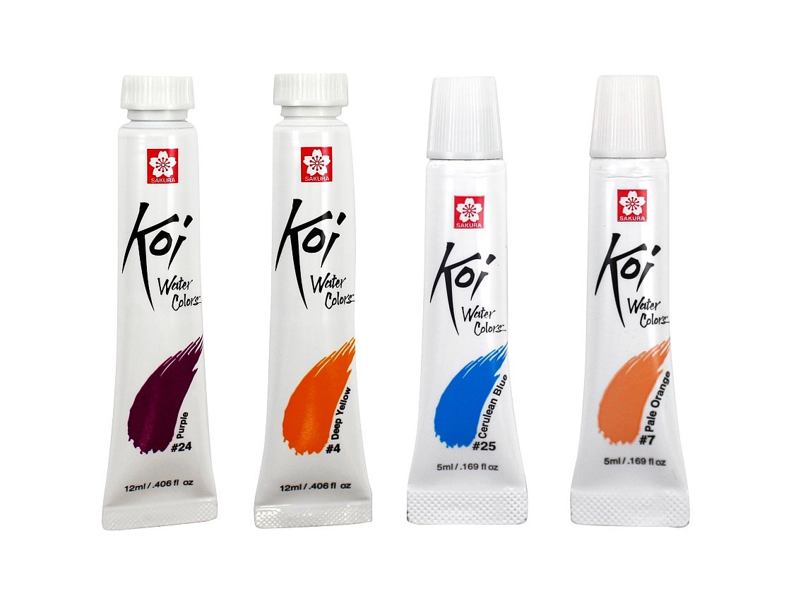 Koi Aquarelles en Tubes 12ml